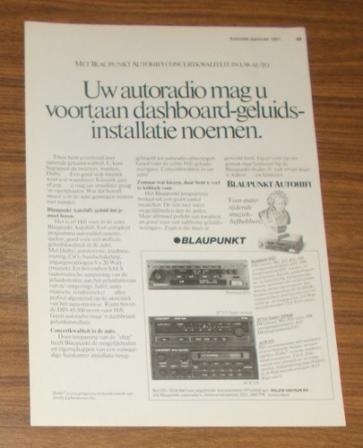 Seltene werbung blaupunkt - werbung,