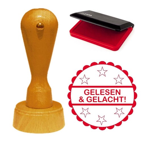 Stempel gelesen gelacht - stempel, &