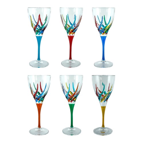 Set aus sechs murano - set,