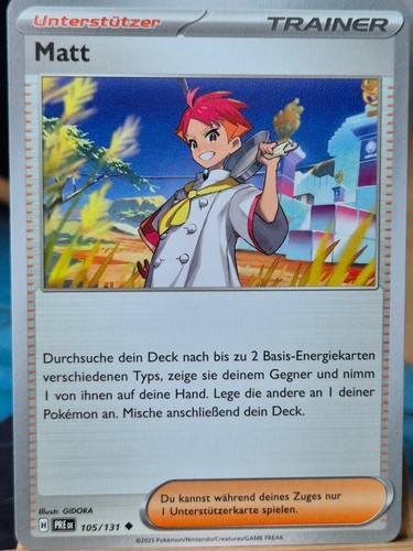 Pokemon karte matt 105 - karte,