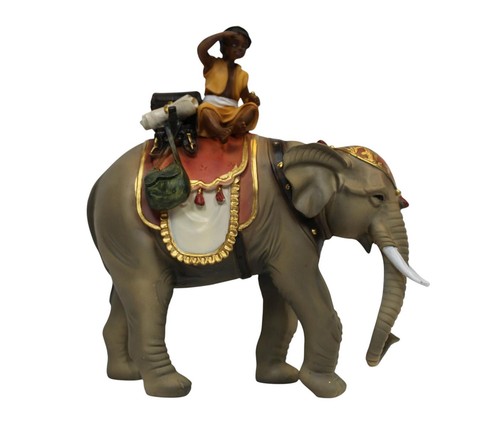 Krippenfigur elefant mit - krippenfigur,