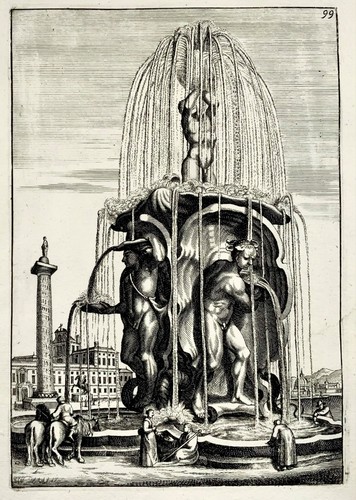 1662 dekorativer barockbrunnen - 1662,