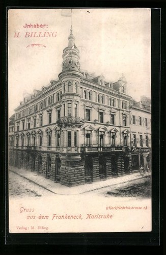 Karlsruhe ansichtskarte - karlsruhe,,
