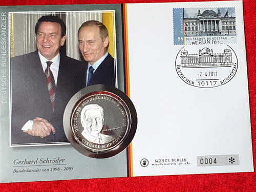 Numisbrief gerhard schröder - numisbrief,