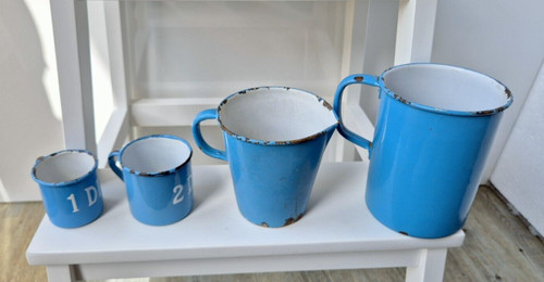 Alte blaue emaille - 4,