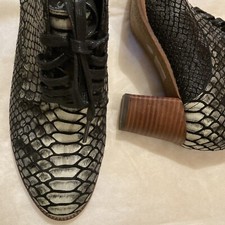 neu * Rapid Soul * edle Leder Ankle-Boots * Schwarz Grau * Schlangenhaut * Gr 39