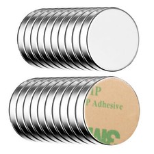 Neodym Klebe-Magnete 20x selbstklebend Magnet Scheibe stark rund klein 15x2mm