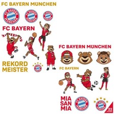FC Bayern München Kinder Aufkleberkarte 2er-Set Logo Berni FC Bayern Fanartikel