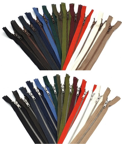 Metall reißverschluss 6mm - metall,