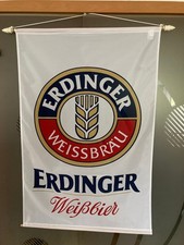 ERDINGER WEIßBIER FAHNE FLAGGE BANNER 117cm x 80 cm mit Aufhängung
