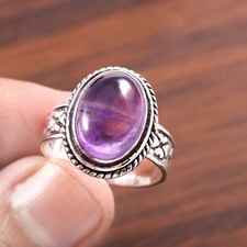 Amethyst Oval Edelstein 925