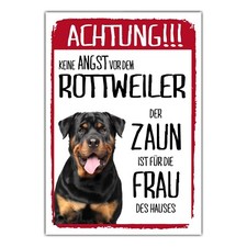 Rottweiler dog schild achtung - rottweiler,