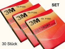 3M Schleifpapier SET AUSVERKAUF Schleifblätter P1000 P1200 P1500 je 10 Stück