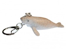 Seekuh Schlüsselanhänger Miniblings Anhänger Ozean Robbe Seehund grau