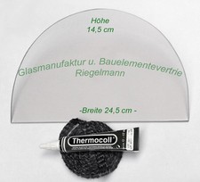 BULLERJAN 01   ROBAX®-Kaminglas, Ofenglas 24,5 x14,6 cm  Dicke: 4 od. 5 mm 