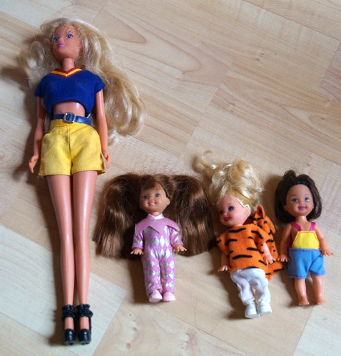 Barbie puppen gebraucht 1x - barbie,