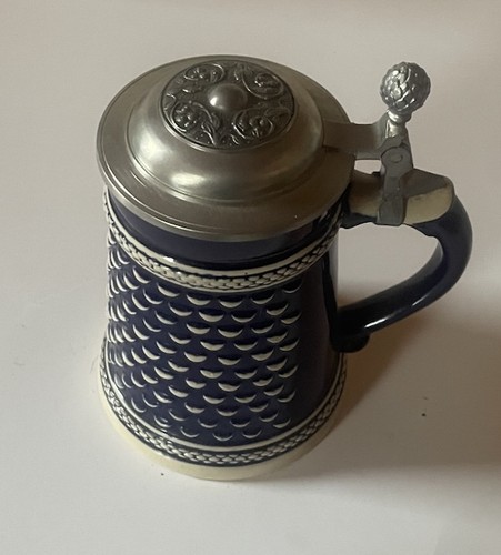 Beyer bierkrug zinndeckel - bierkrug,
