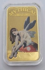 2013 Somali Republic Mythical Creatures Elf Gold-Plated 25 Shillings coin