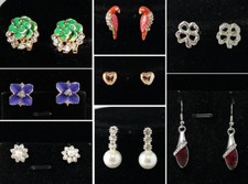 Damen Ohrringe Silber Gold Blumen Papagei Perle verschiedene Ausführungen NEU