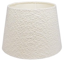 Lampenschirm Tischlampe Stehlampe Größen 30-44 cm E27/E14 Kokosmilchfarbe BOUCLE