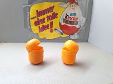 25. leere Ü - Ei Kapseln in orange einteilig  Hochzeit, Adventskalender, Tombola