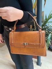 LANCEL Handtasche Wildleder Vintage 1960 34 CM