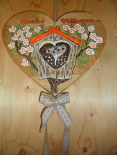 Türkranz Herz Holz Handbemalt