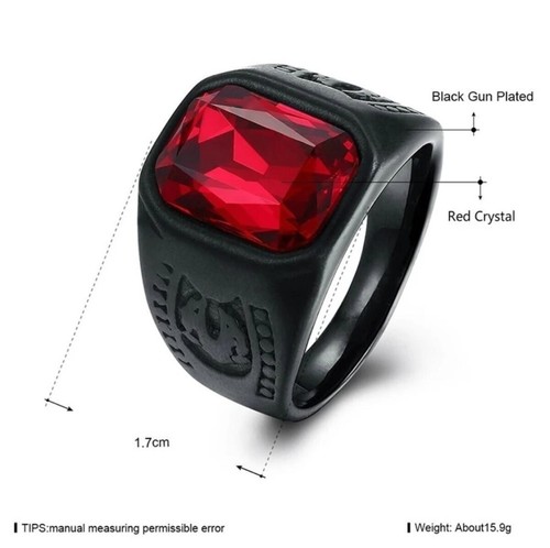 Herrenmode schmuck schwarz rot - schmuck,