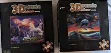 2 X Puzzle 500 Teile 3D Visual Echo Technology...Delfine Und Early Evening......
