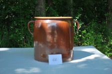 Antiker Pflanzentopf, Gartendeko, Steinguttopf, alter Tontopf,  ca. 6 l, Nr. 66