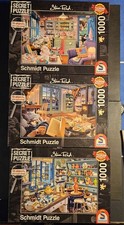 Konvolut Schmidt Puzzle 1000 Teile Stene Read Secret Puzzle/59655/59656/59653