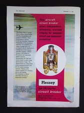 Original 1957 Werbung Plessey