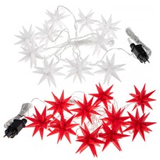 3D Leuchtstern Weihnachtsstern LED Stern Lichterkette Innen Außen beleuchtet