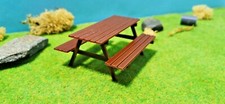 5x Picknick-Tisch Garten-Tisch Spur 1 Maßstab 1:32 Modellbau Bausatz Sitzgruppe