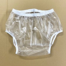 Soft PVC Gummihose Slip Schlüpfer Windelhose Inkontinenzslip Adult Baby%