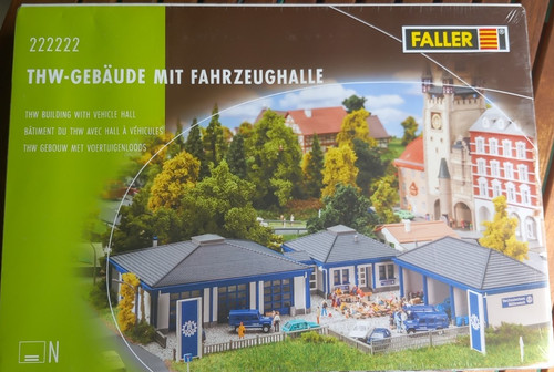 Faller 222222 thw gebäude mit - thw-gebäude,