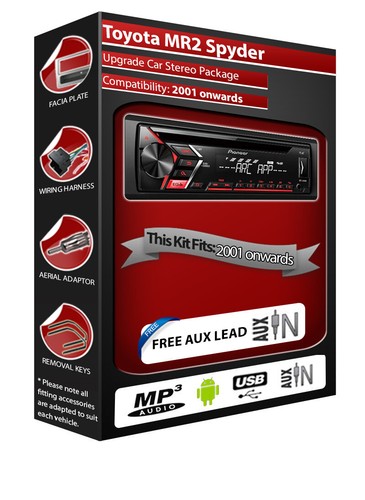Toyota mr2 stereo pioneer cd - pioneer,