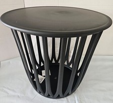 Hockertisch Beistelltisch Hocker Couchtisch Schwarz Kunststoff 50x45cm