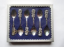 Vintage Antiko Silber 100 Kaffeelöffel Hildesheimer Rose