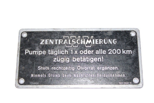 Schild/Typenschild/Händlersch
