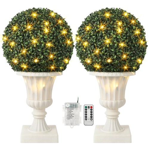 Led buchsbaumkugel - 2x,