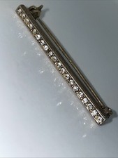 835 Silber Stab-Brosche mit