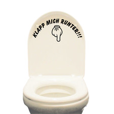 Bad WC Deckel Aufkleber