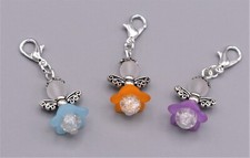 Bastelset 30 Frühlings Schutzengel Glücksbringer Charm Perlen Engel Basteln