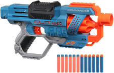 Hasbro Nerf Gun Elite 2 Commander RD-6 Blaster, Ro- Trommel 12 Darts Spielzeug