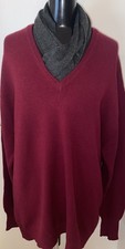 Peter Scott Luxus Pullover Lambswool Bordeaux Gr 54, eher 58, 60 ? ❤️❤️❤️