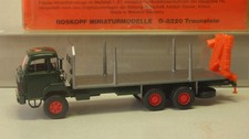 Saurer D330 3 Achs Holztransporter m- Ladekran  405 i. OvP   v.  Roskopf  1:87