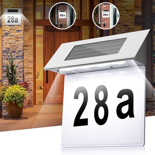 Solar hausnummer led - hausnummer,