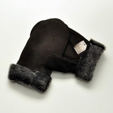 5 Paar Lammfell Handschuhe Gr