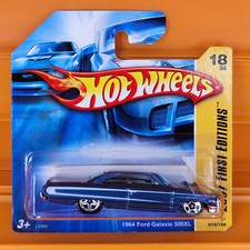 Hot Wheels - 2007 - 1964 FORD GALAXIE 500XL (Blau) First Editions 18/36 - #018